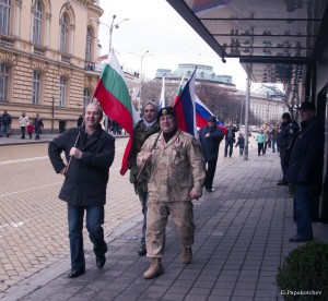 Russian flags in  Sofia 1  030314