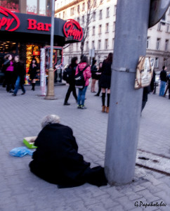 Beggar in   Sofia May 2014